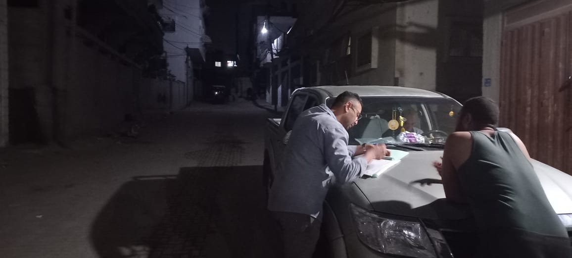 في جباليا / النزلة  فريق التفتيش يتابع شكوى متعددة الاطراف خاصة بالمولدات التجارية