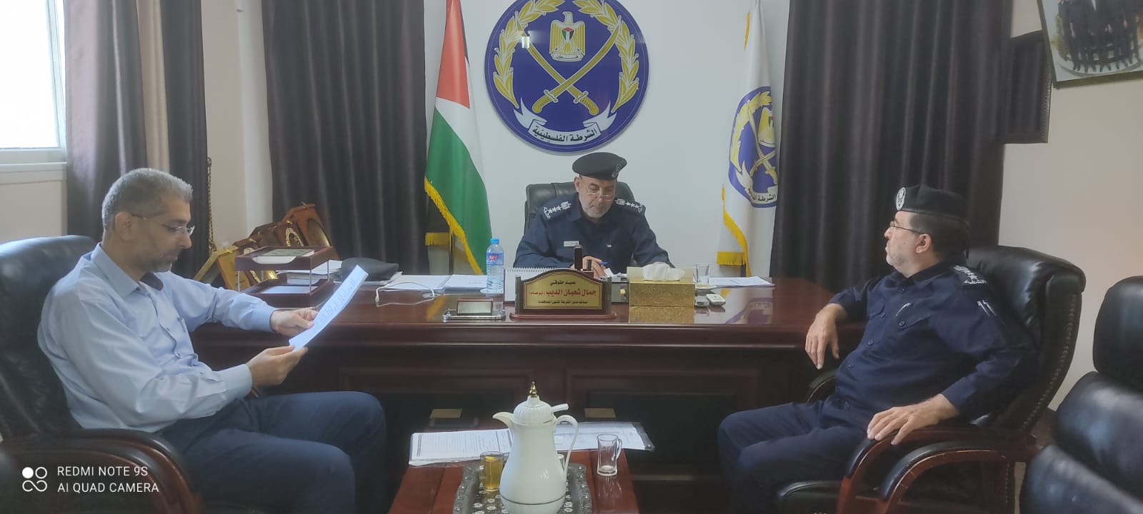 لاستحداث دائرة شرطة سلطة المياه وجودة البيئة  وحدة الشؤون التنظيمية والرقابة المائية تجتمع مع الادارة العامة الشرطية لشؤون المحافظات